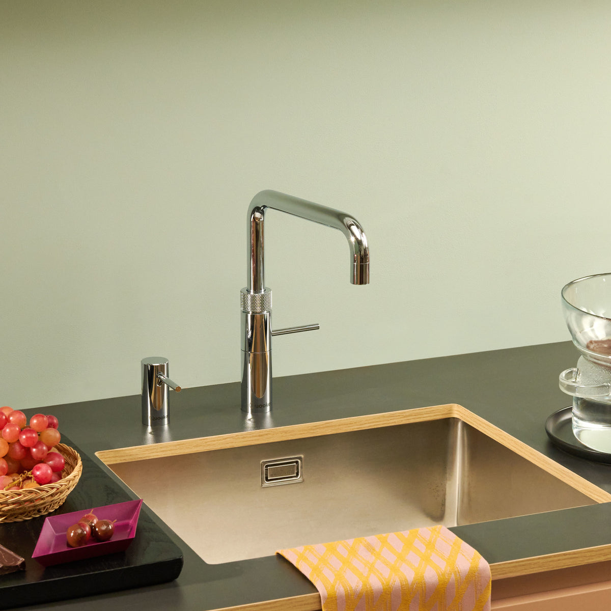 Mitigeur Quooker Fusion Square Chrome – robinet eau bouillante 100 °C
