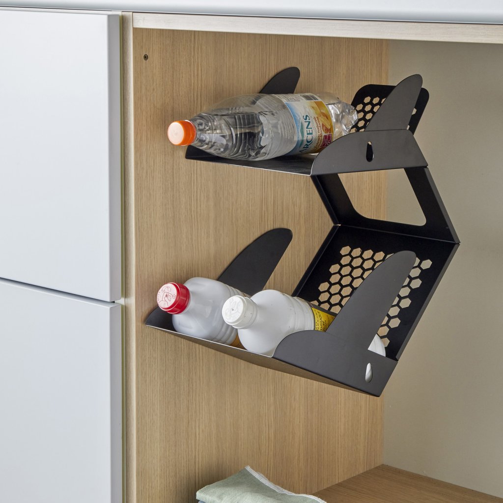 Accessoire BIRD noir mat pour stockage des bouteilles