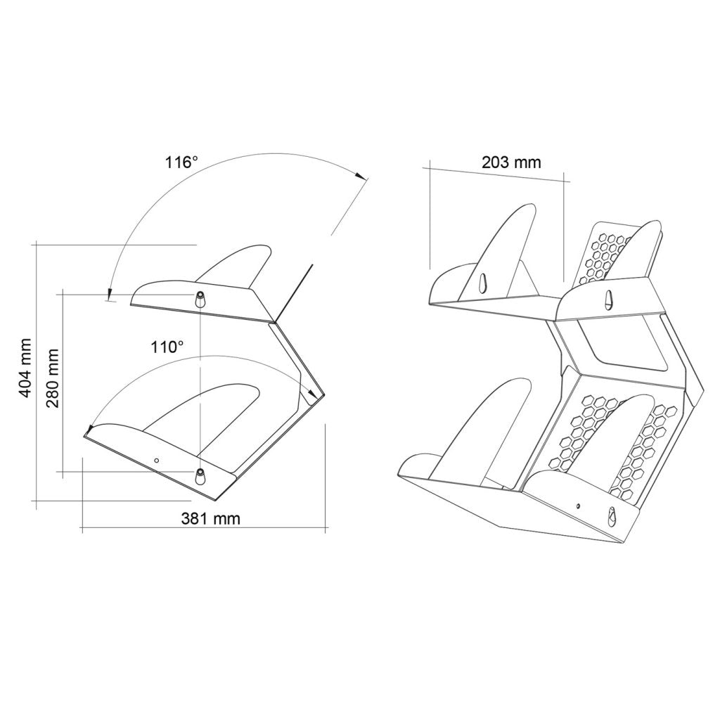 Accessoire BIRD noir mat pour stockage des bouteilles