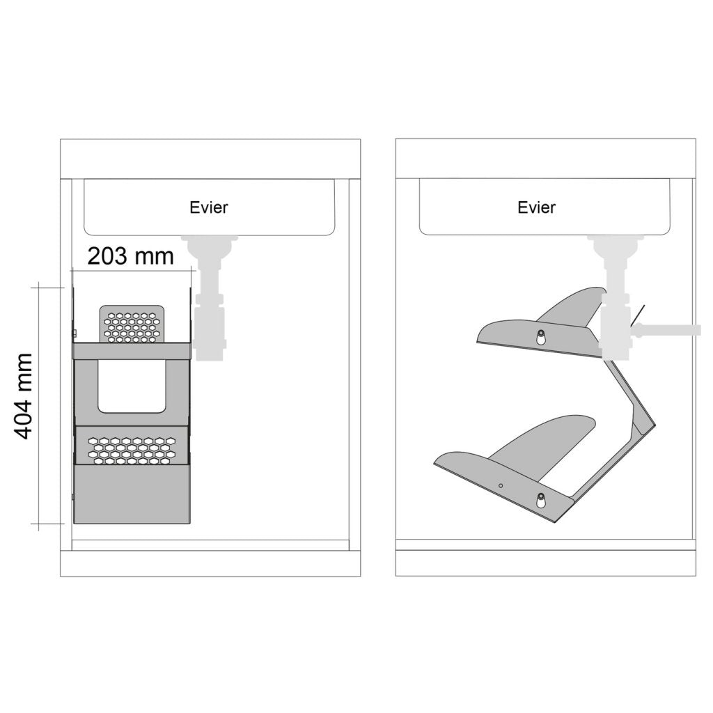 Accessoire BIRD noir mat pour stockage des bouteilles