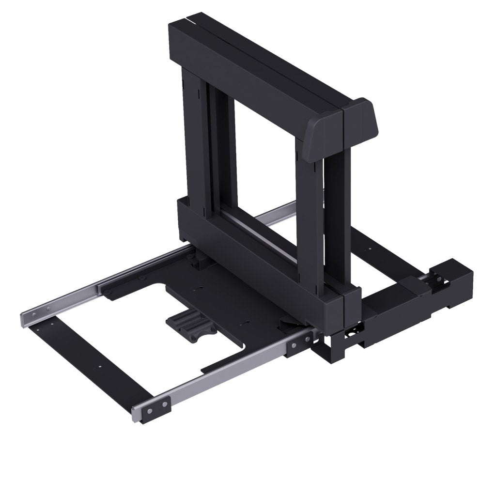 Aménagement de meuble d'angle réversible composé de 4 paniers pour meuble de 1200mm - finition gris orion - profondeur 500mm - porte de 600mm minimum