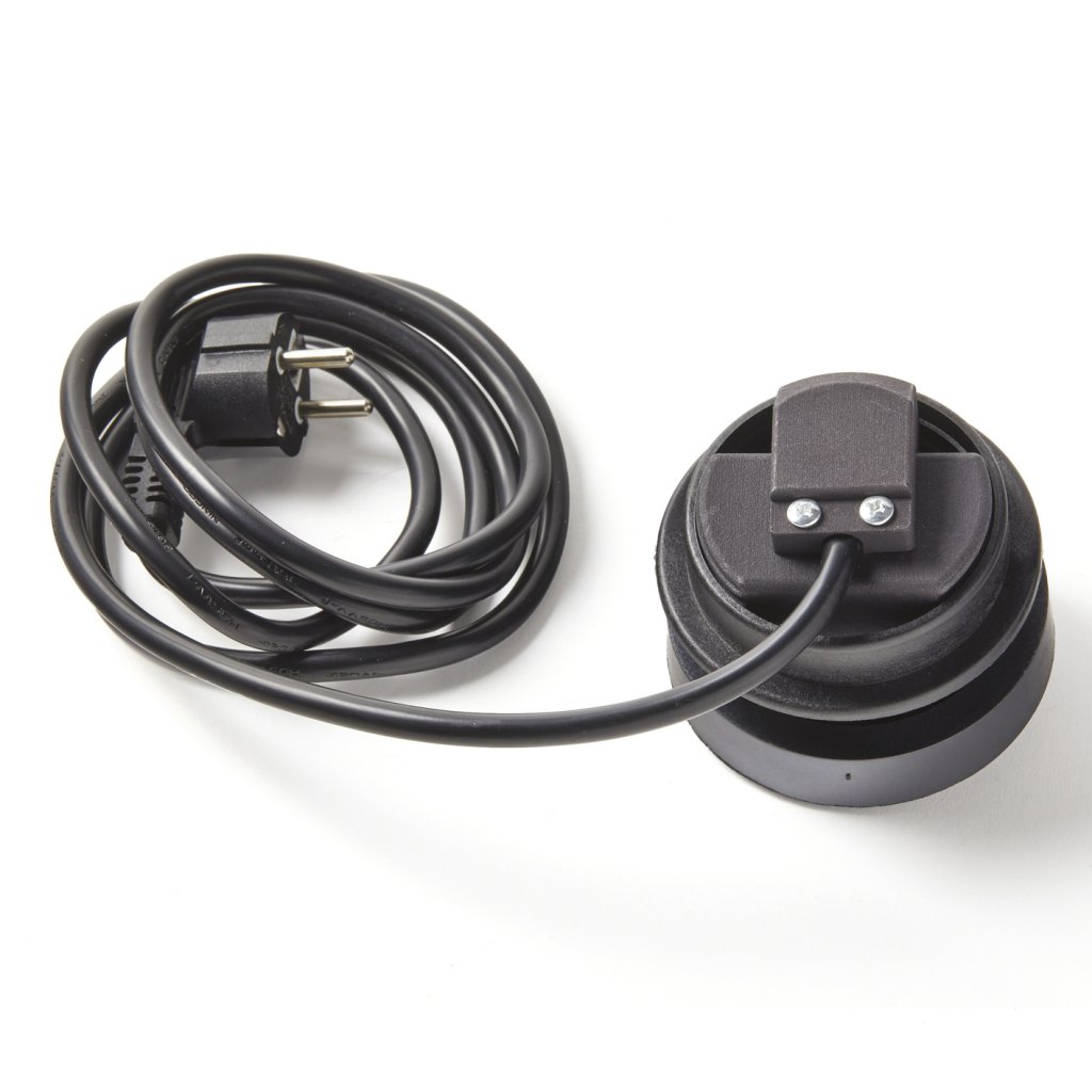 Bloc prise + USB DOT sans clapet-Finition Inox brossé-16A-230V-2P+1T