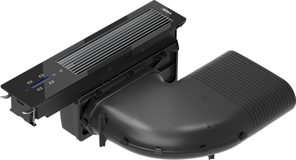 Dispositif aspirant BORA Classic 2.0 CKA2 avec son ventilateur, vue en perspective