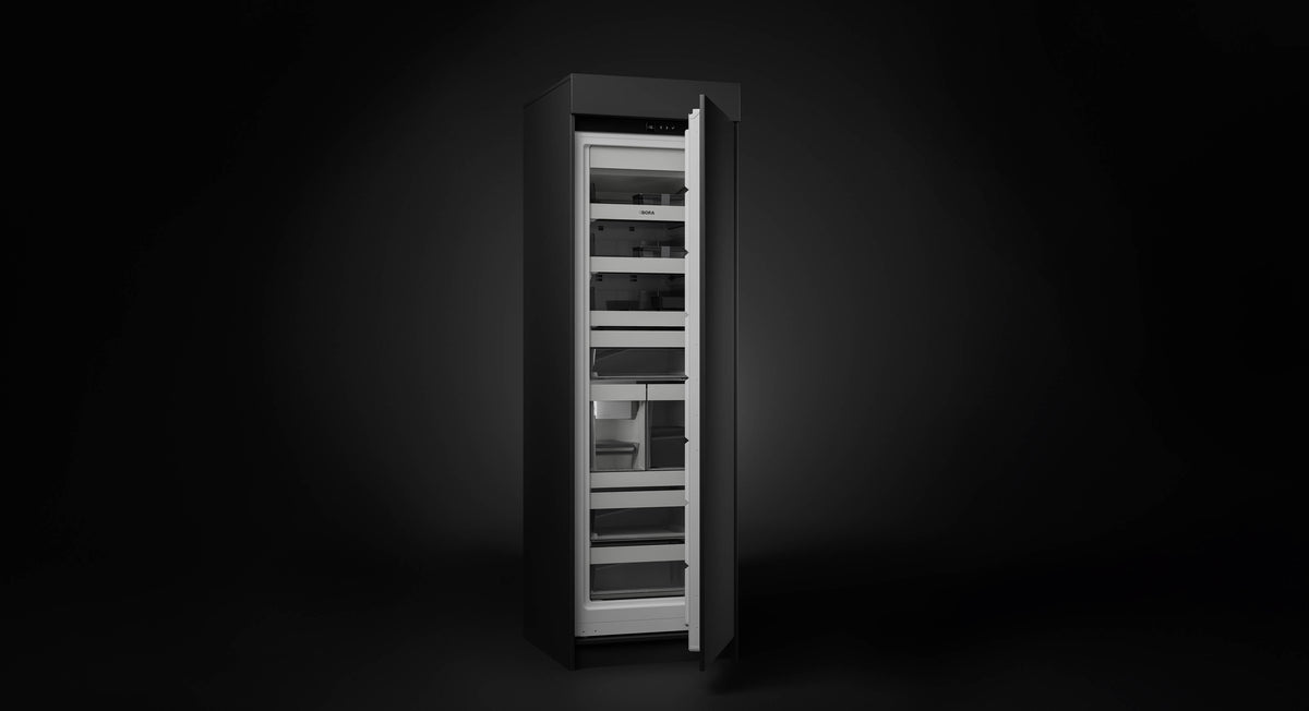 Congélateur encastrable BORA Freeze avec Ice Maker, porte entrouverte