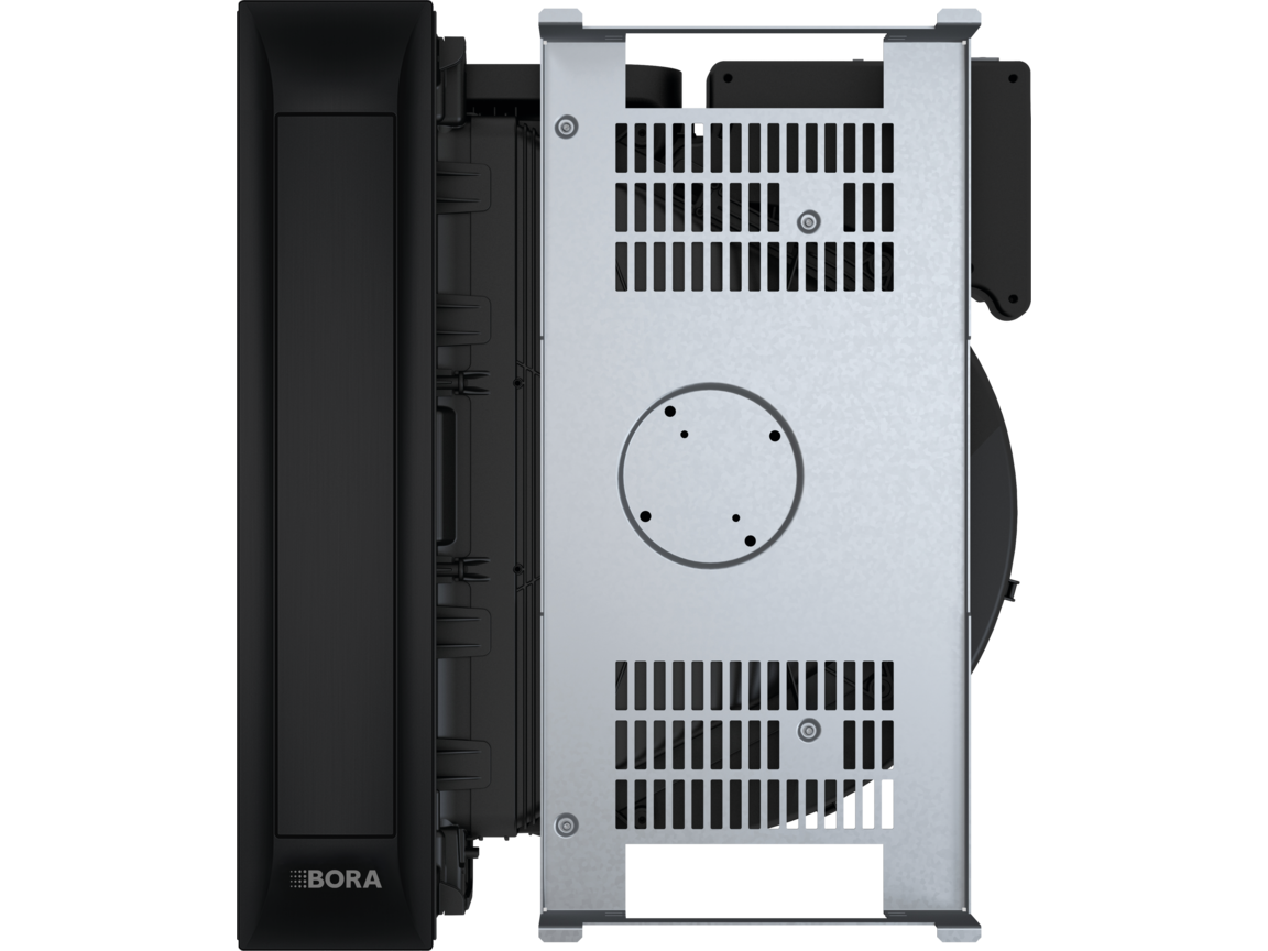 Dispositif aspirant BORA Professional 3.0 PKAS3AB en acier inoxydable noir avec ventilateur intégré