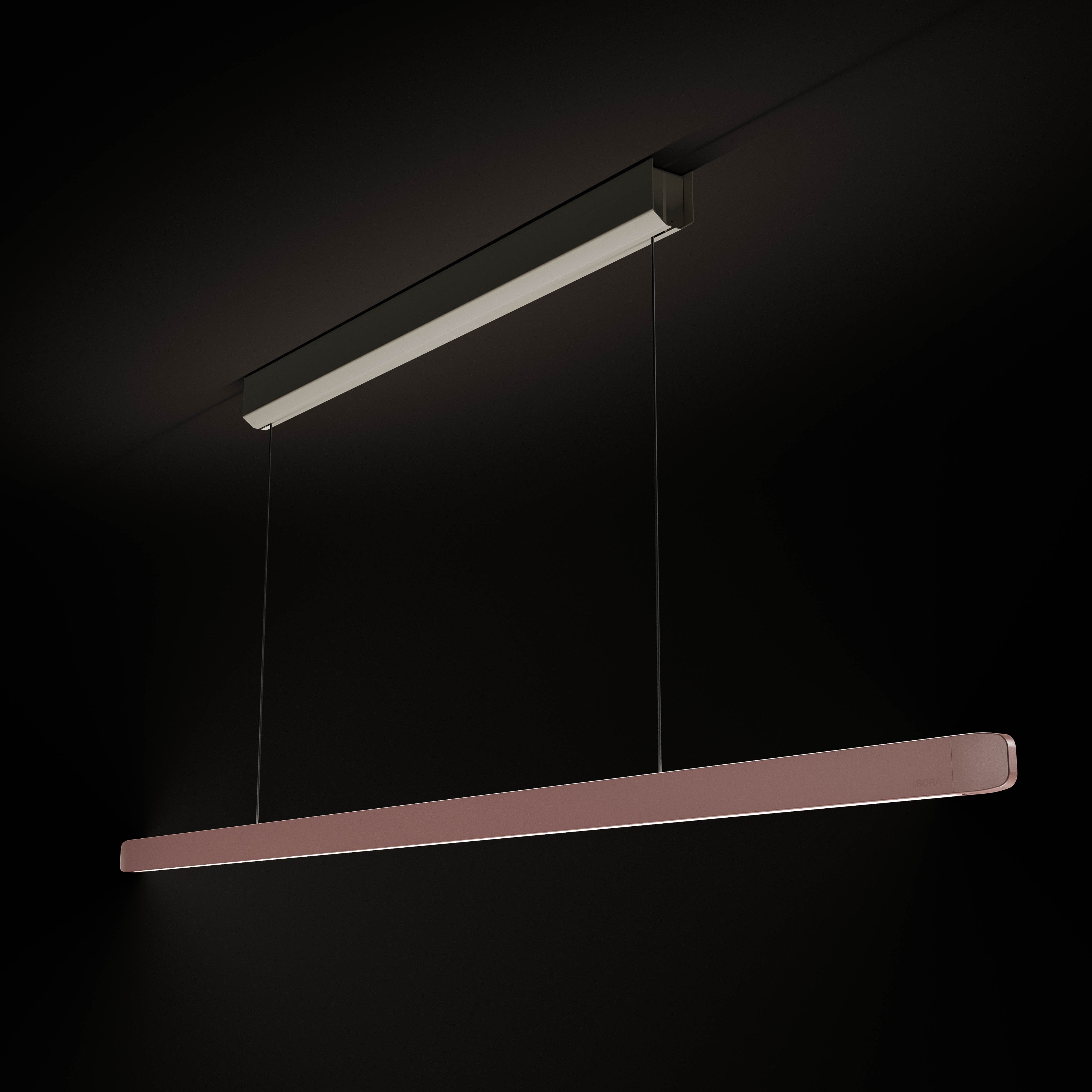 Horizon - Lampe à suspension fix (or rose)