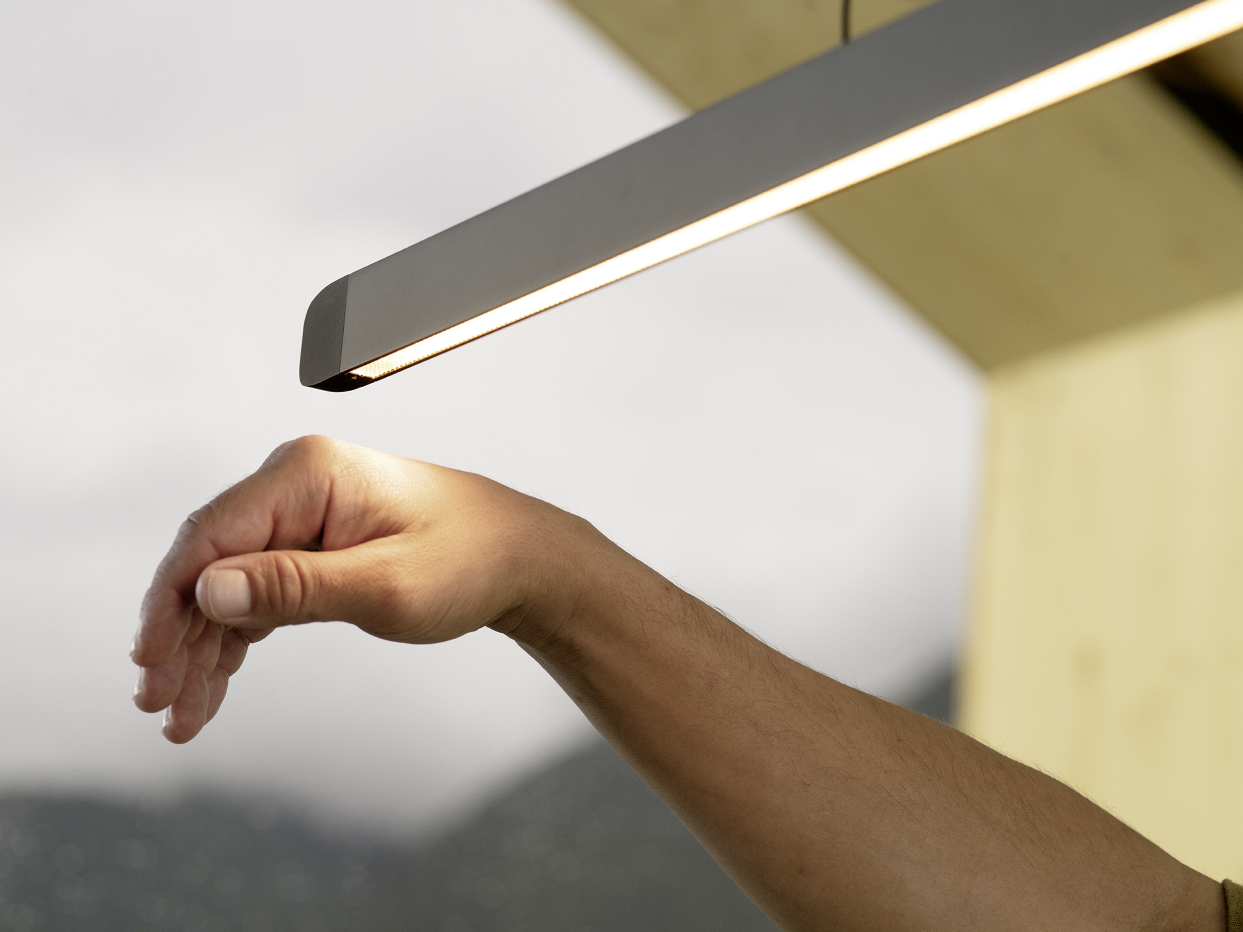 Horizon - Lampe à suspension fix (or rose)