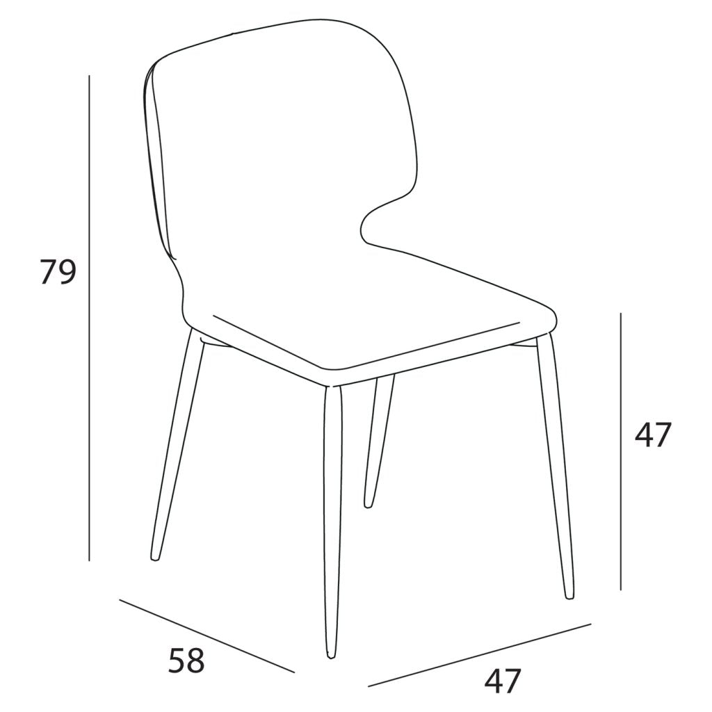 Chaise FLAP-Structure graphite-Intérieur écopelle Vert Pin-Extérieur main line Vert pin