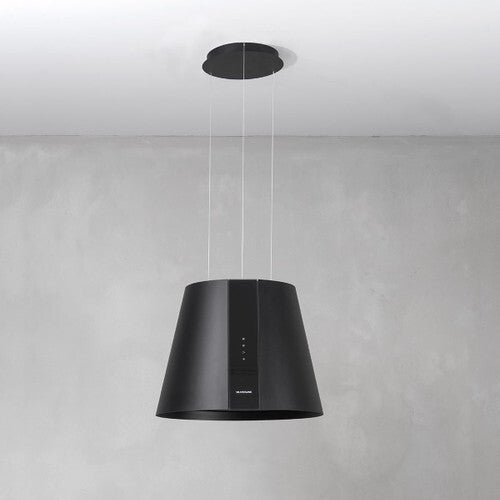 Hotte en îlot Silverline Pure Plus 50 cm coloris Noir mat (recyclage)