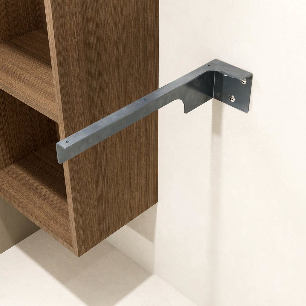 Equerres en acier zingué FIXPAK- Epaisseur 3mm- Longueur 445mm- Kit de 2 pièces