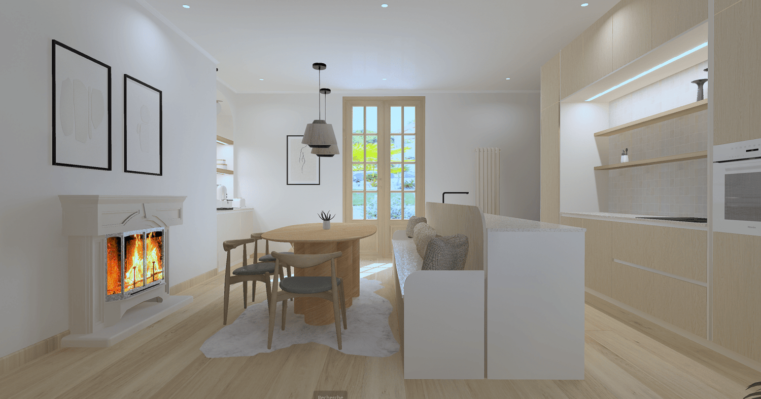 intégrer une banquette sur mesure dans une cuisine