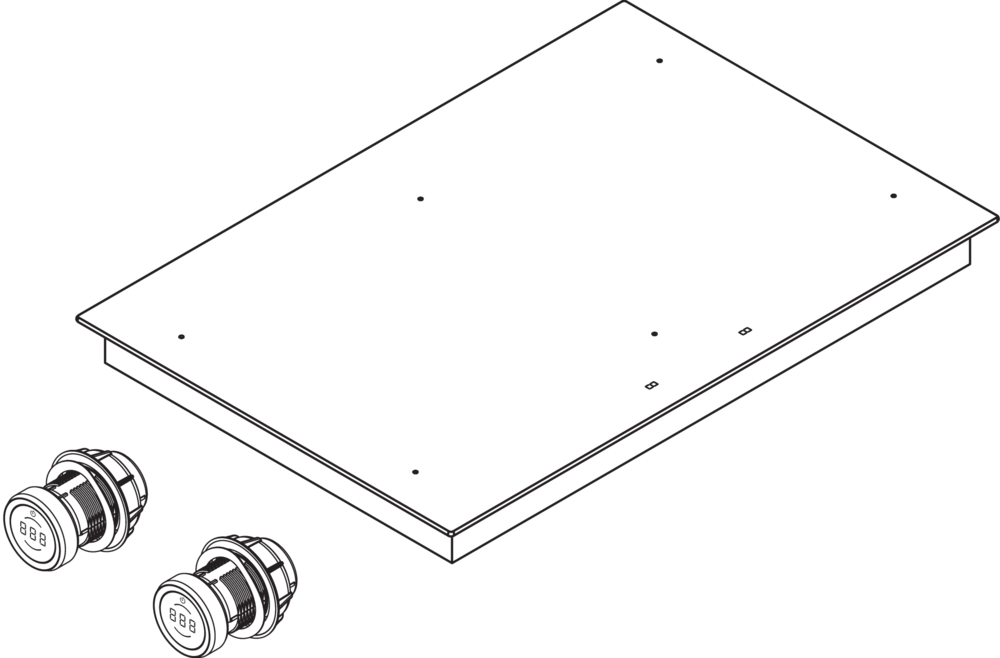Professional 3.0 Table de cuisson induction à zones continues (seul)