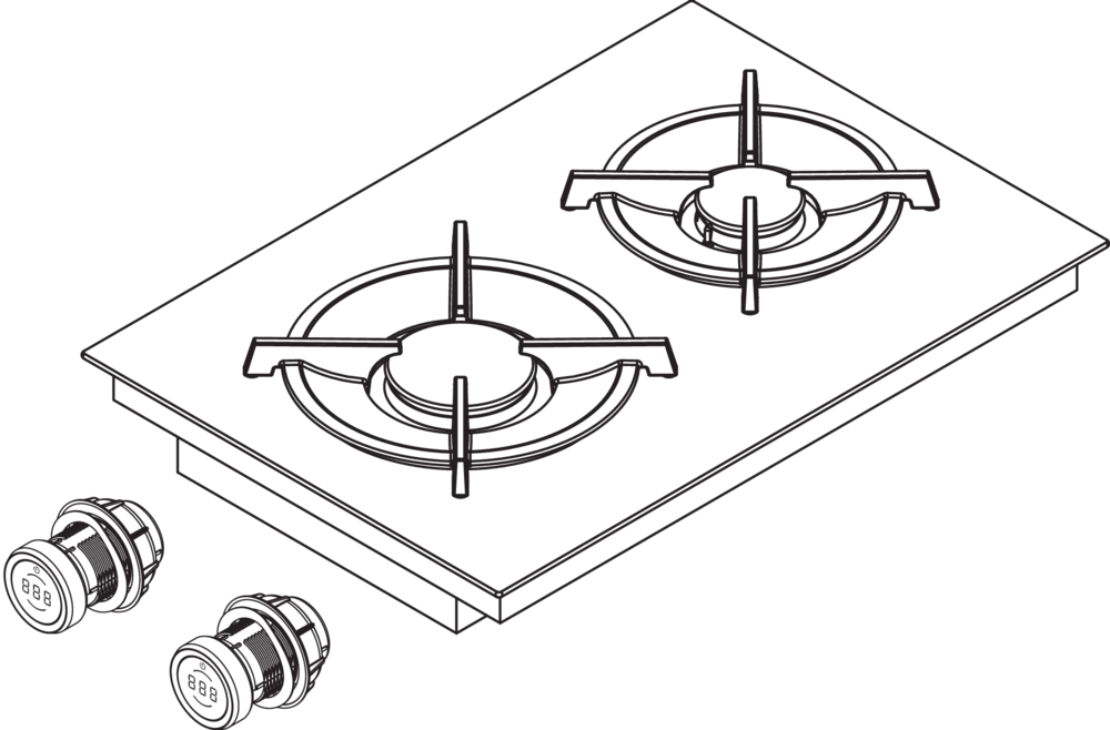Professional 3.0 Table de cuisson à gaz (seul)