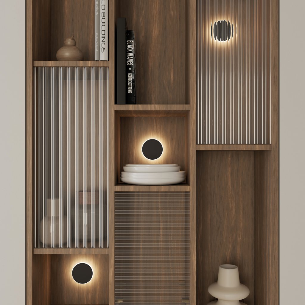 Kit 2 spots bibliothèque HALO-2W-12V DC-4000K-System connect light-Avec interrupteur tactile