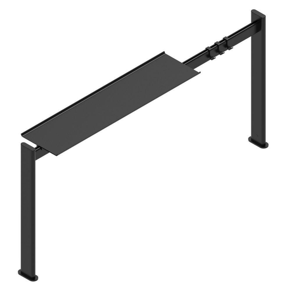 Kit étagère de crédence NOIR - L. 900mm