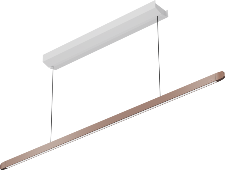 Horizon - Lampe à suspension move (or rose)