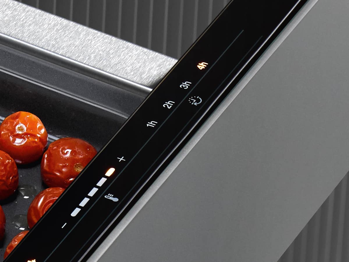 Fonction minuterie d’un tiroir chauffant Gourmet Miele