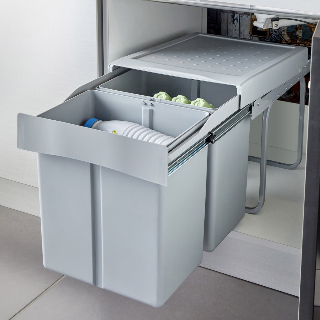 Poubelle MSA 290G deux seaux 21 L