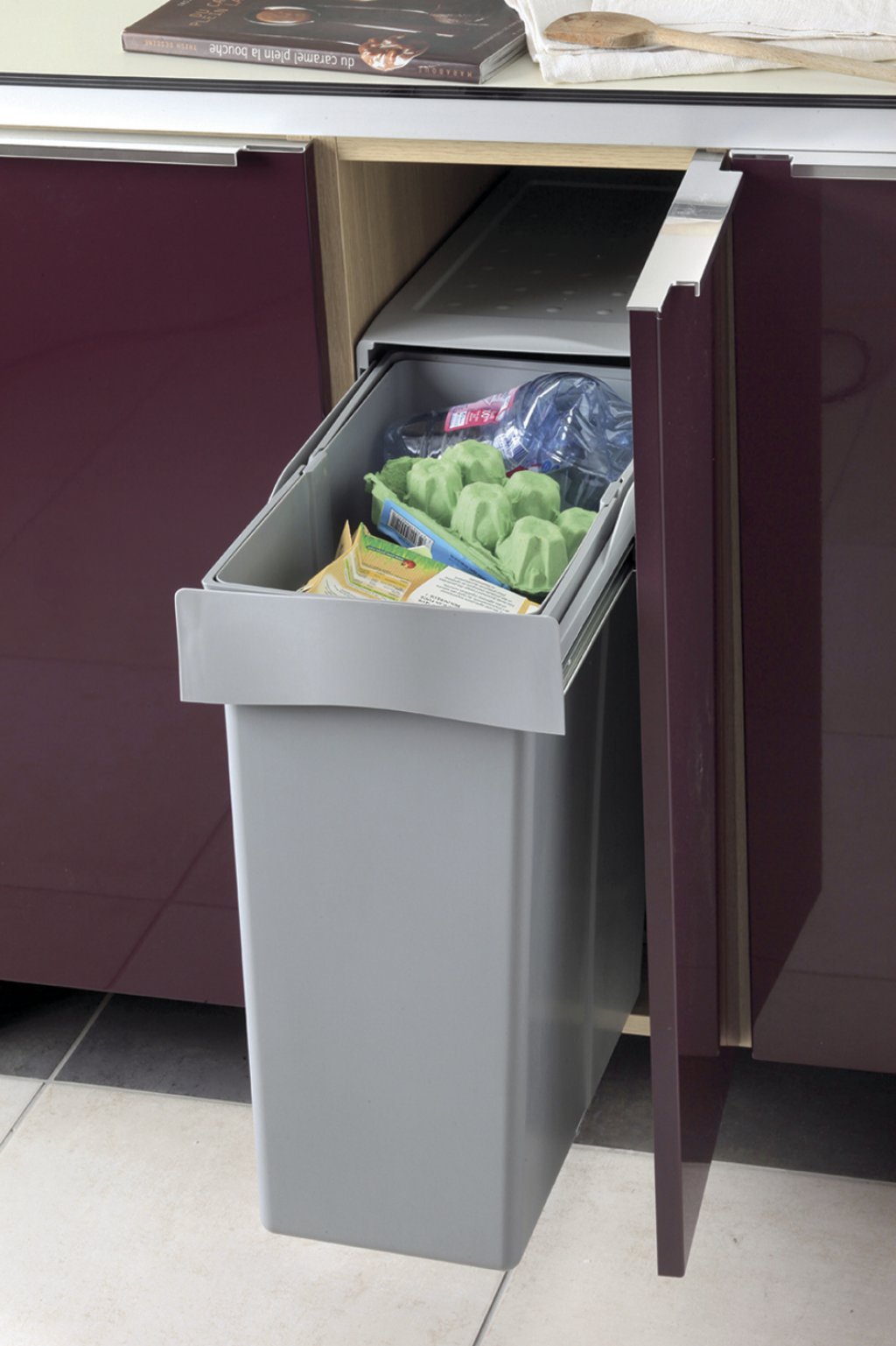 Poubelle MSA 294G seau 40 L gris