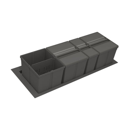 Collecteur tri 4 seaux 89 L MSA pour tiroir de 1200 mm