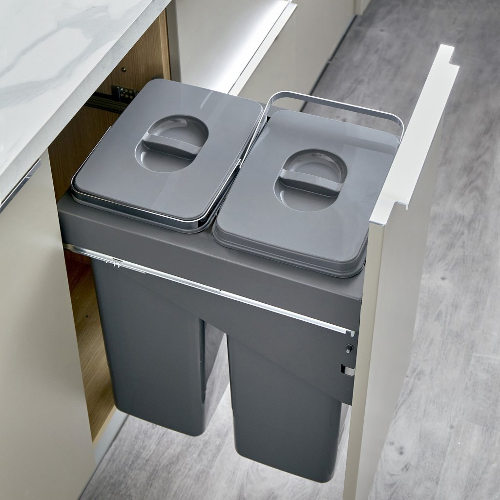 Poubelle MSA 9402 deux seaux 26 L