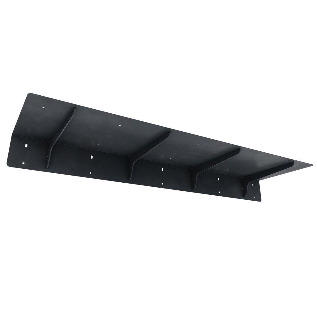 Prolongateur de plan de travail 'PLAK' - 950x250 - En acier laqué noir mat