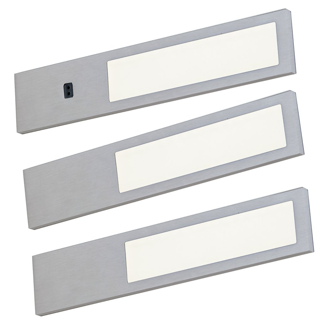 Kit 3 profils LED extra-plats aluminium MSA 3,8 W 4000 K