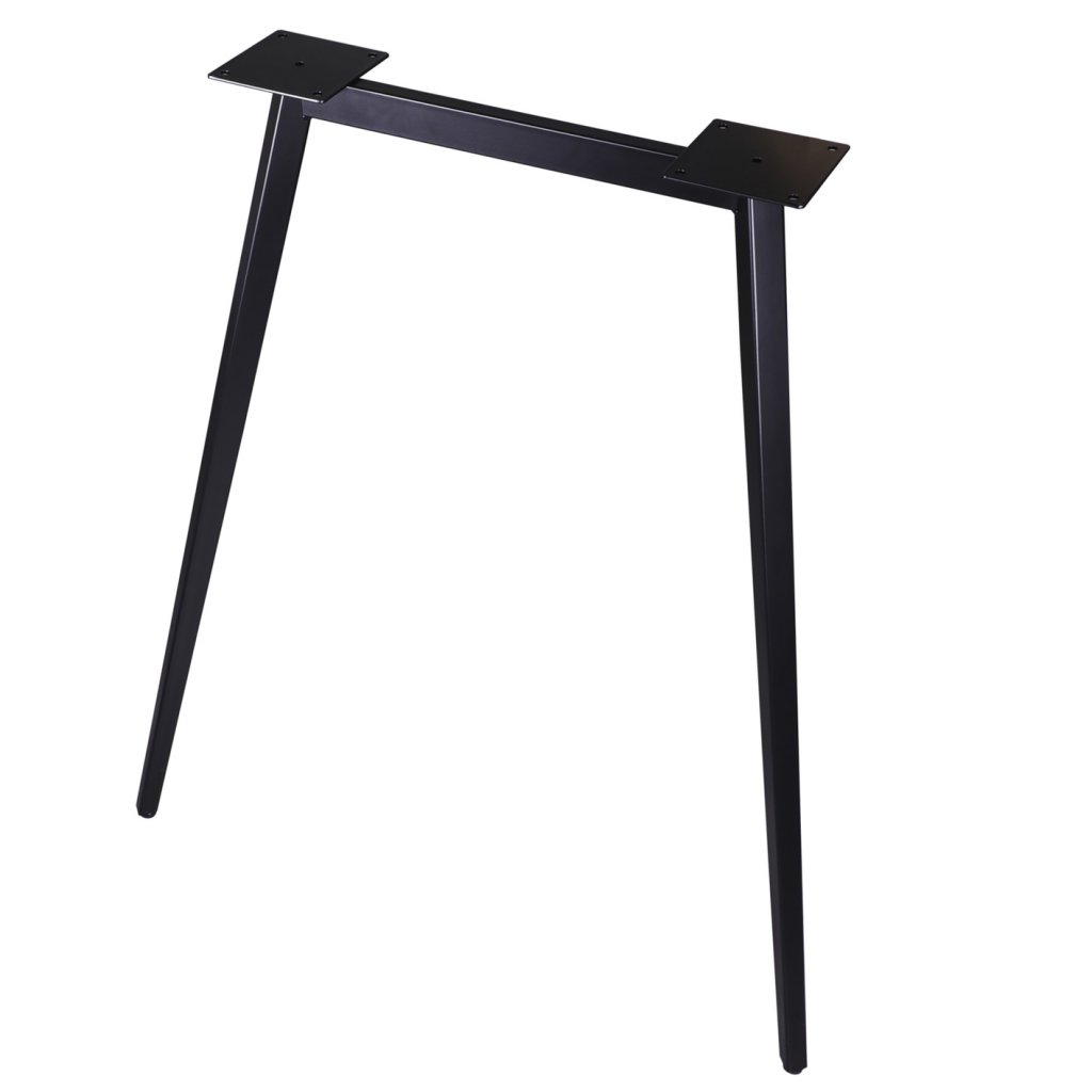 Pied ALASKA en acier - H. 870mm - finition noir mat (RAL 9005)