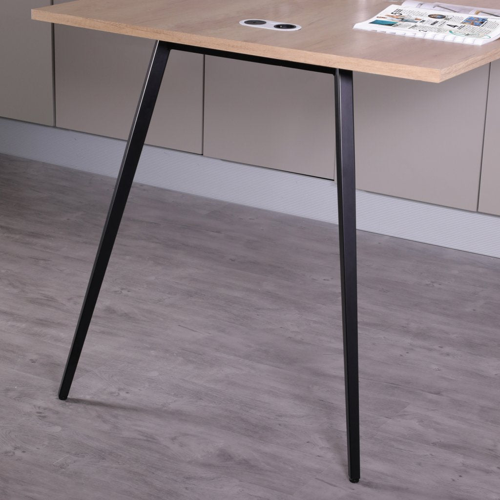 Pied ALASKA en acier - H. 870mm - finition noir mat (RAL 9005)