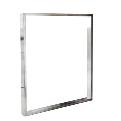 Pied cadre en acier hauteur 920 mm finition inox brossé