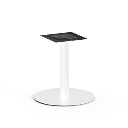 Pied central Heavy blanc mat H.730mm base 700mm