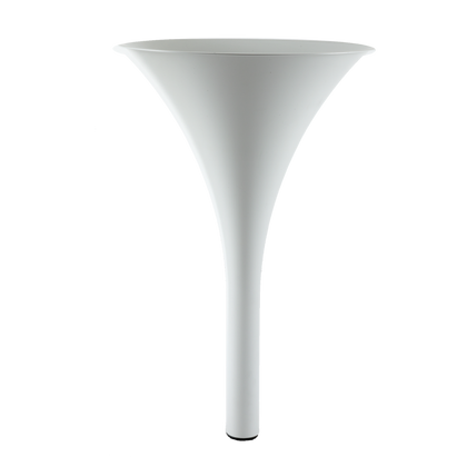 Pied de snack design rond blanc mat H.870mm