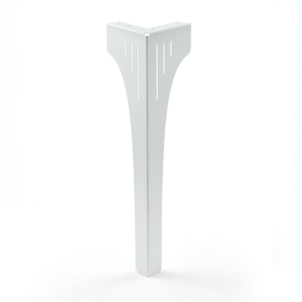 Pied de table STRONG avec découpe décorative-Blanc mat-H.710mm