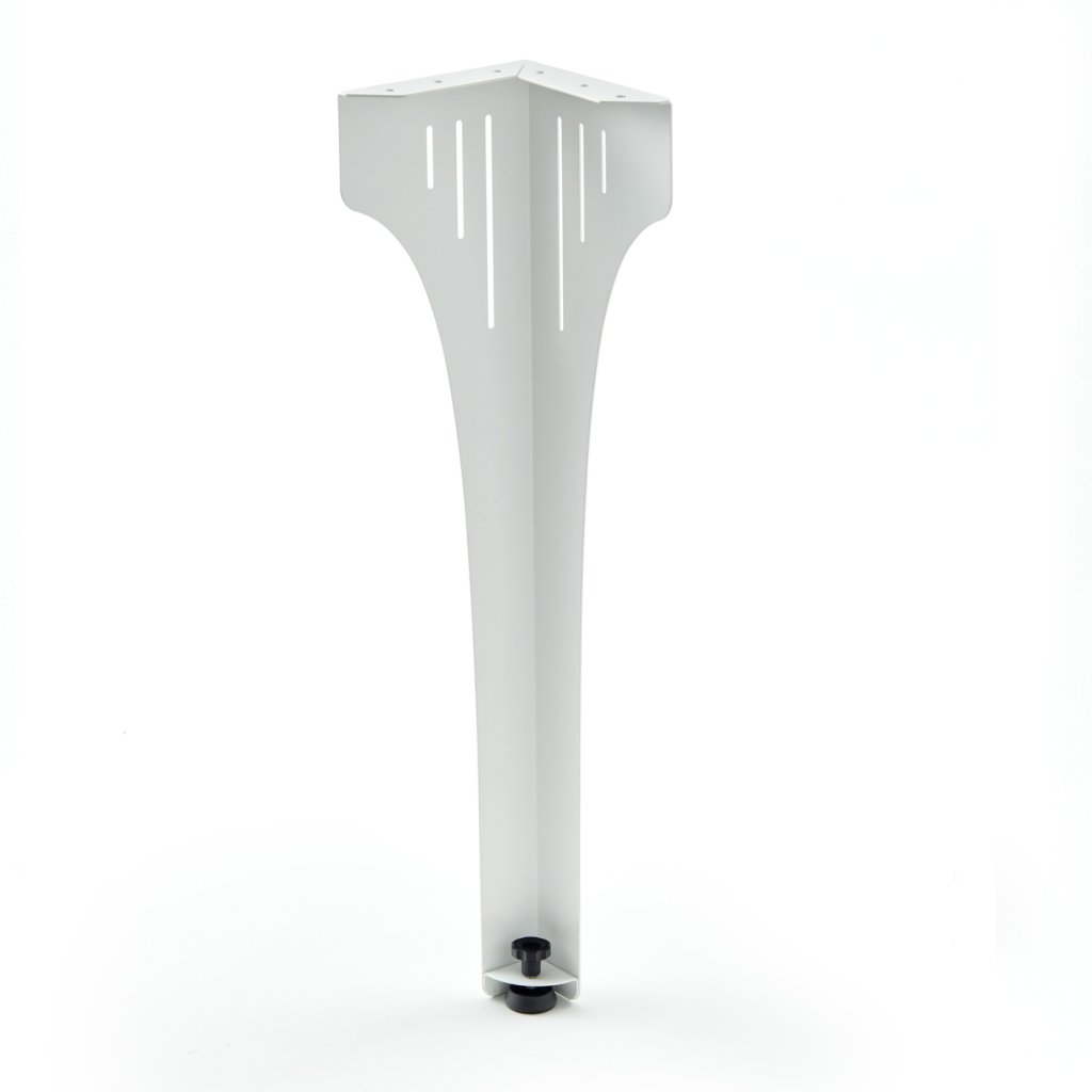 Pied de table STRONG avec découpe décorative-Blanc mat-H.710mm