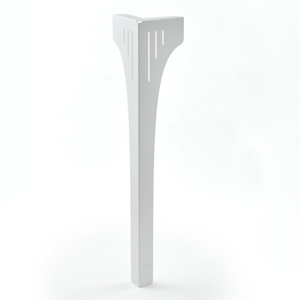 Pied de table STRONG avec découpe décorative- Blanc mat-H.870mm