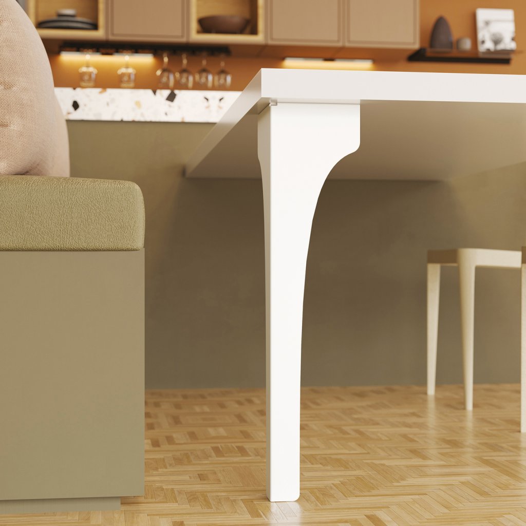 Pied de table STRONG Blanc mat-H.710mm- Vendu par 2