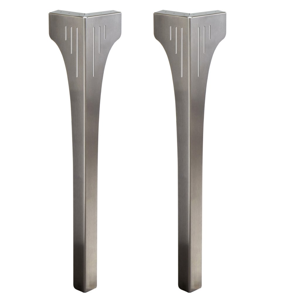 Pied de table STRONG Déco Inox brossé AISI 304 - H.870mm- Vendu par 2