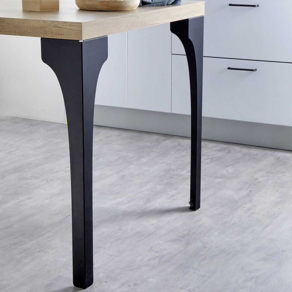 Pied de table STRONG Noir mat-H.890mm- Vendu par 2