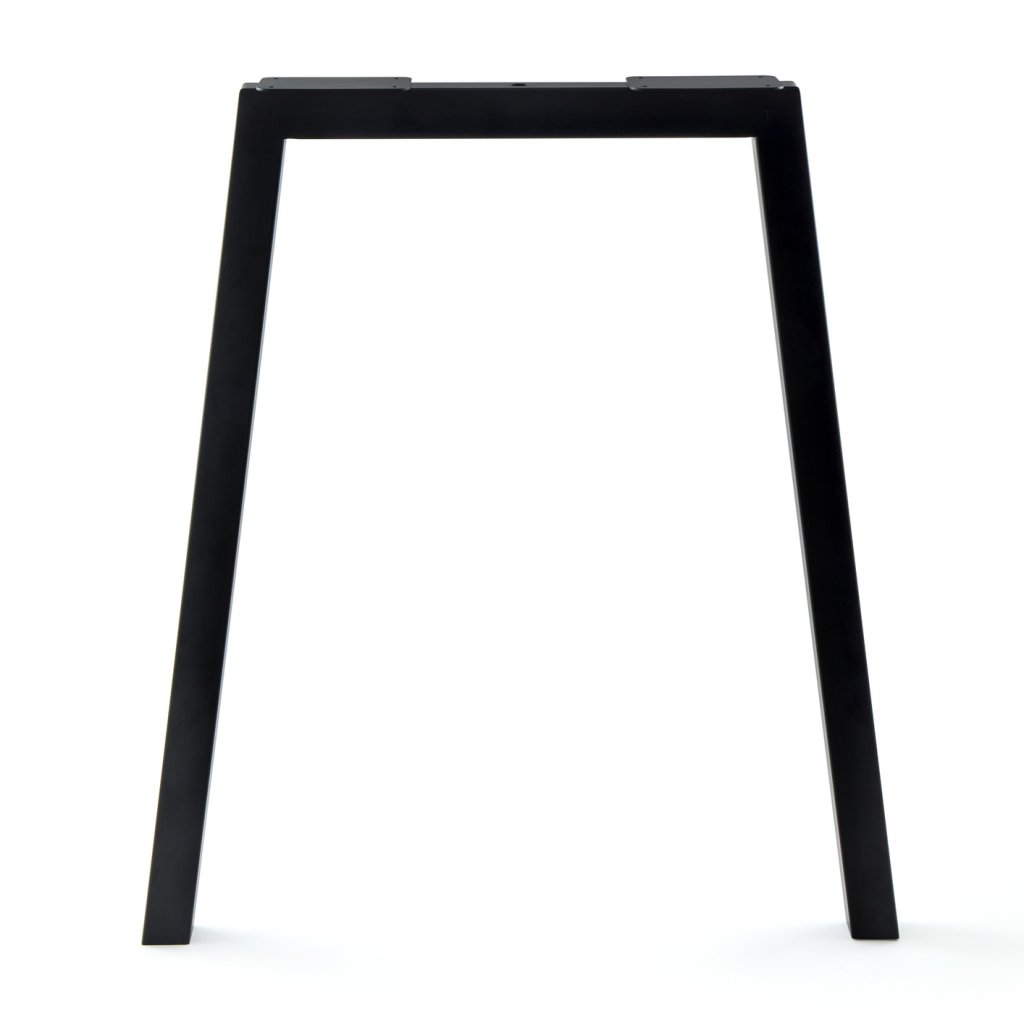 Pied MONTANA - largeur haute :550mm - largeur basse : 795mm - hauteur 870mm - finition noir mat (RAL9005)