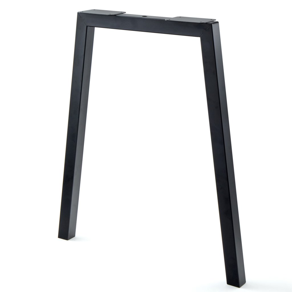 Pied MONTANA - largeur haute :550mm - largeur basse : 795mm - hauteur 870mm - finition noir mat (RAL9005)