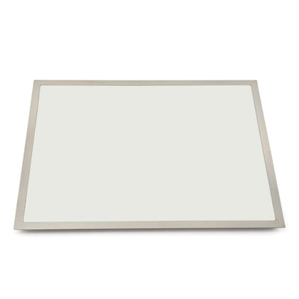 Planche à découper-Cadre inox ép.10mm-Plaque de DEKTON Blanc mat 472x372mm-A encastrer