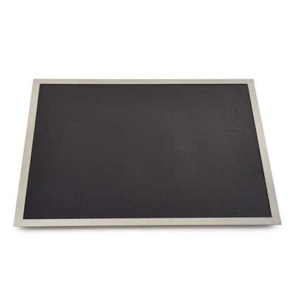 Planche à découper-Cadre inox ép.11mm-Plaque de DEKTON Noir 472x372mm-A encastrer