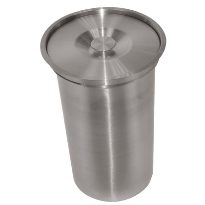Vide-déchets en inox version seau de 10L en inox - diamètre 250mm