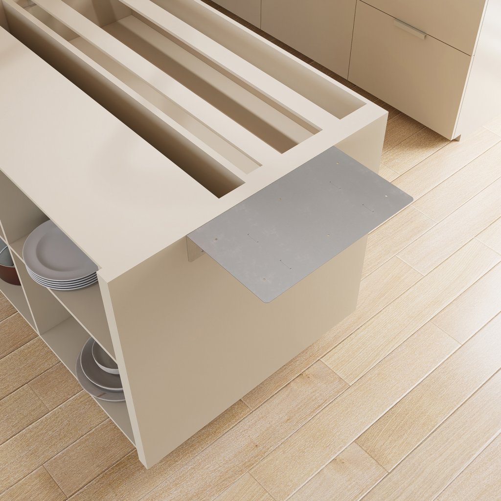 Prolongateur de plan de travail et snack 'PLAK'- 450x250mm - Finition inox AISI 304