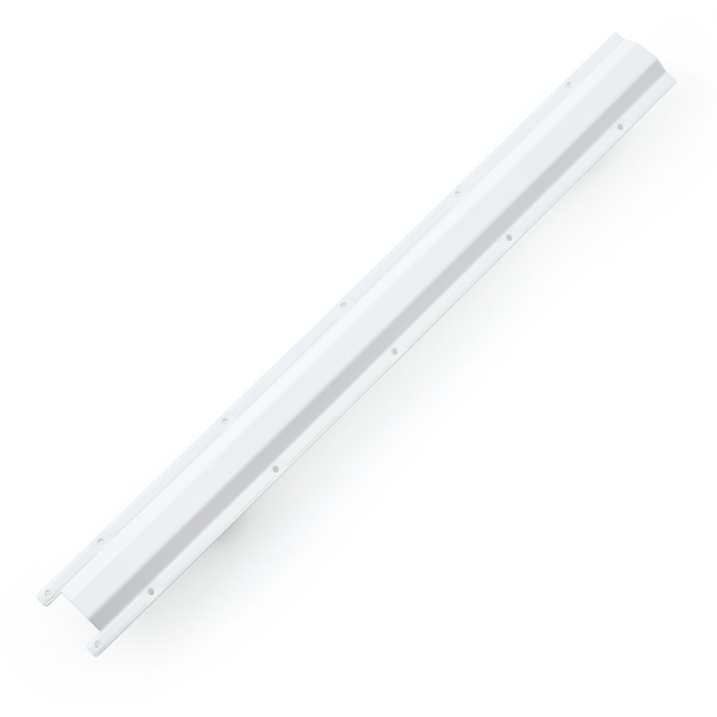 Raidisseur de plan de travail-Finition blanc mat- L.1124mm-Ep.2mm