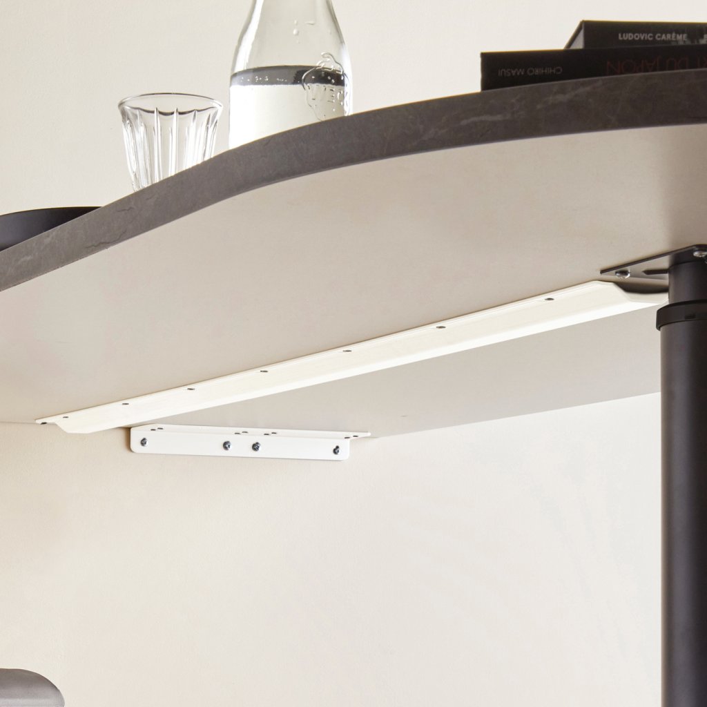 Raidisseur de plan de travail-Finition blanc mat- L.800mm