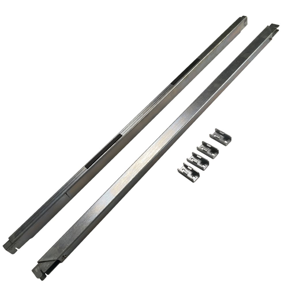 Renfort de plan de travail FORZA+ renforcé -Kit composé de 2 Longerons, 4 supports - Pour meuble de 1200mm-Finition zinguée