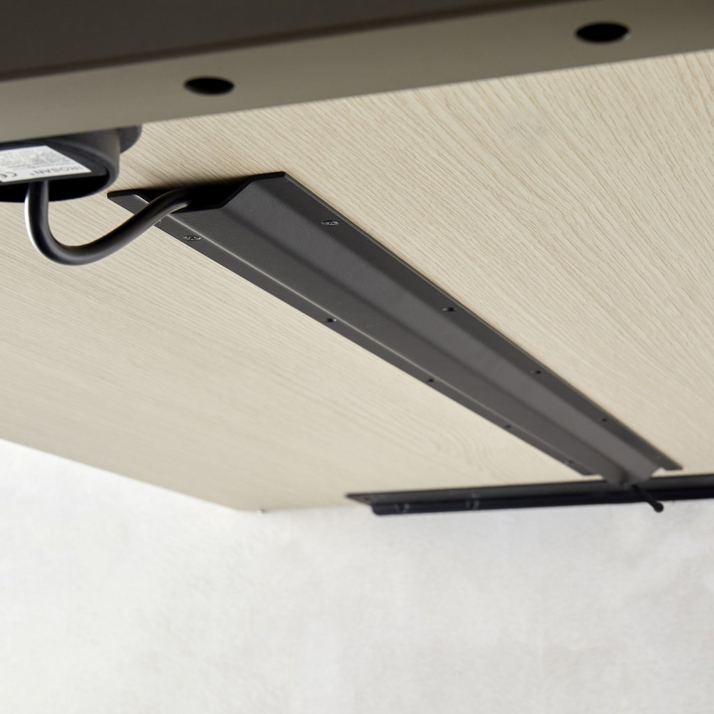 Raidisseur plan de travail-Finition noir mat- L.1448mm -Ep.2mm
