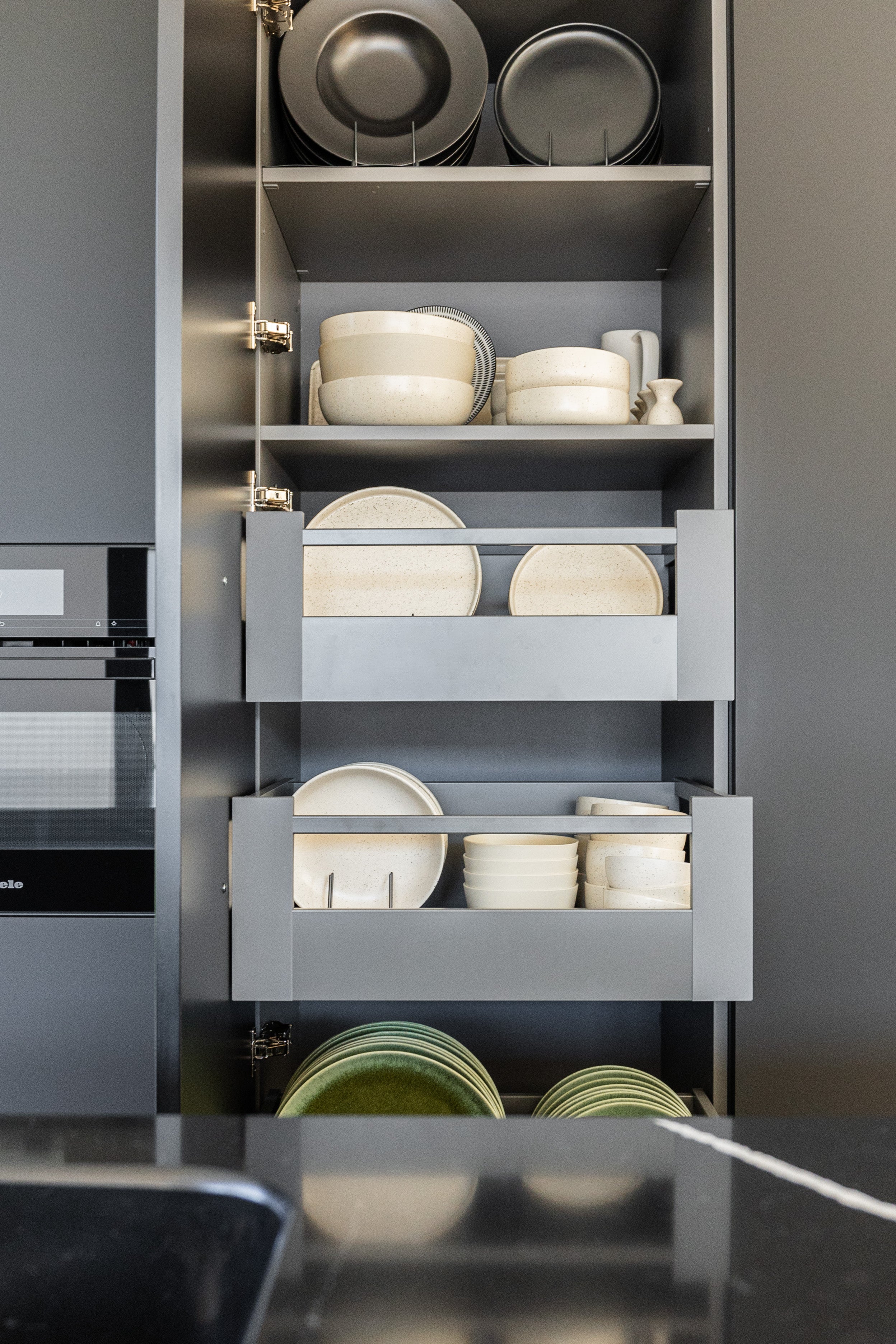 rangement assiettes haut de gamme