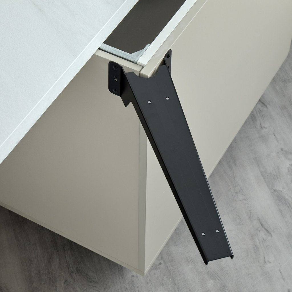 Renfort d'angle PLAK-A long 474 mm noir mat